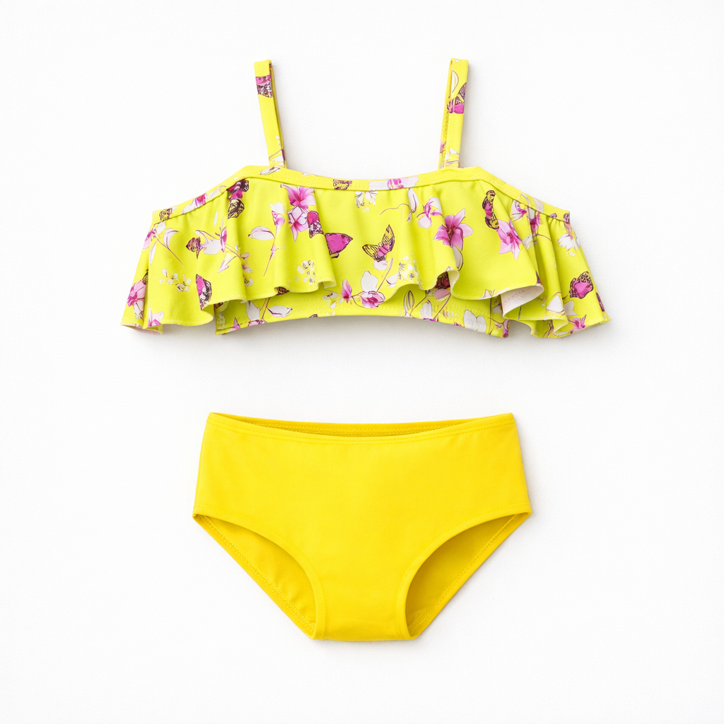 Costume bimba Fiori e Farfalle Yellow™