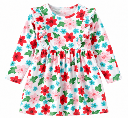 Vestito bambina floreale Volant™
