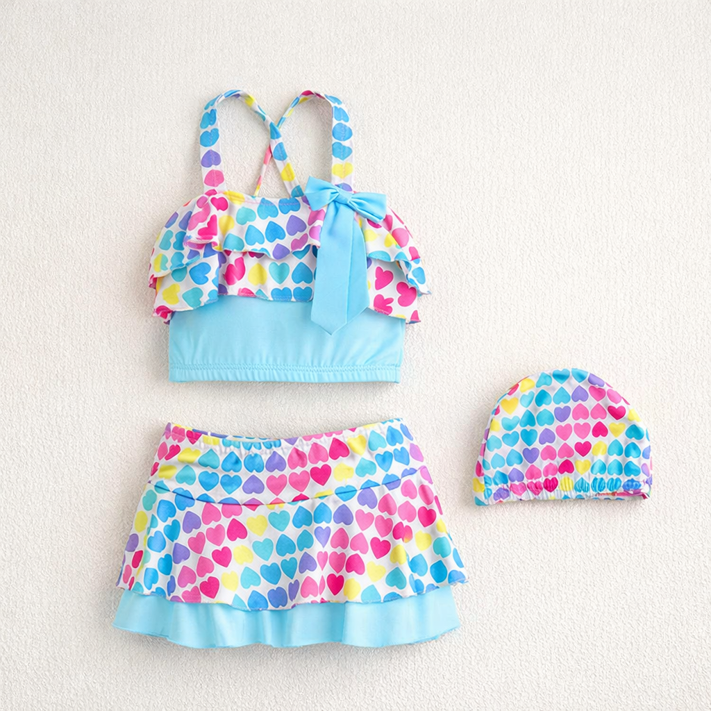 Costume bimba Cuoricini Multicolor™