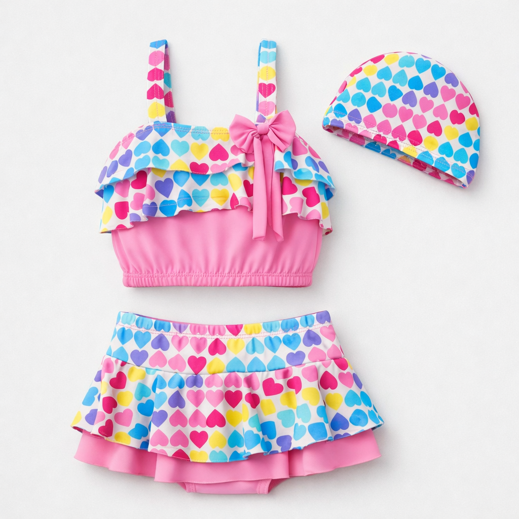 Costume bimba Cuoricini Multicolor™